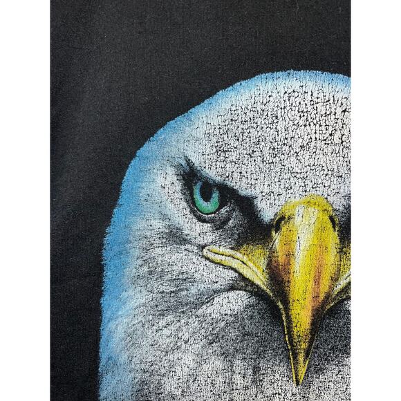 Vintage Bald Eagle Shirt Bird America Graphic Tee 90s 1990s VTG Large - Picture 3 of 8